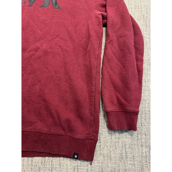 HURLEY‎ OAO Nubby Crew Neck Sweatshirt size Medium Red 04526-00 Measure In Pics - Picture 7 of 12